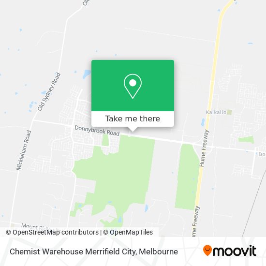 Chemist Warehouse Merrifield City map