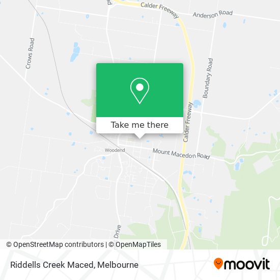 Riddells Creek Maced map