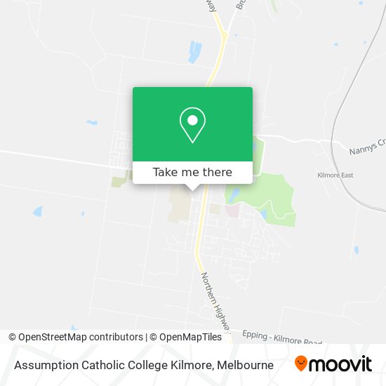Assumption Catholic College Kilmore map