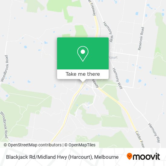 Blackjack Rd / Midland Hwy (Harcourt) map