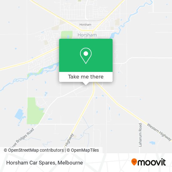 Mapa Horsham Car Spares