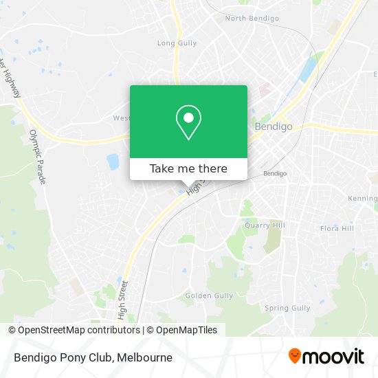 Bendigo Pony Club map