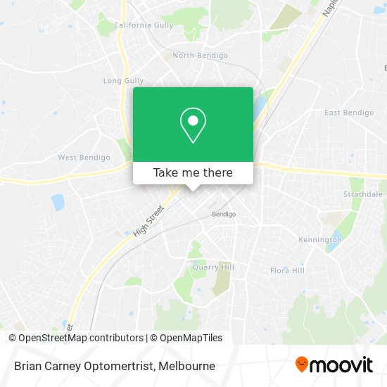 Brian Carney Optomertrist map