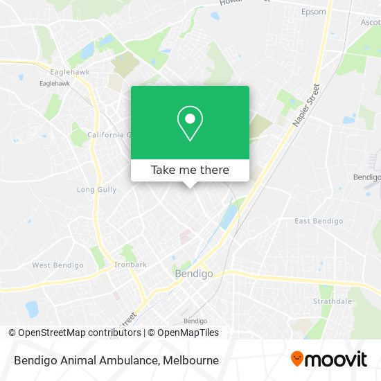 Bendigo Animal Ambulance map
