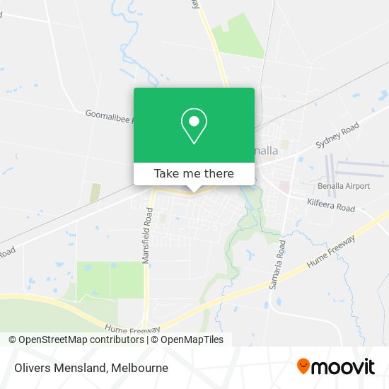 Olivers Mensland map