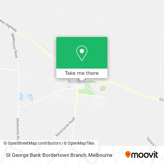 St George Bank Bordertown Branch map