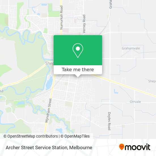 Archer Street Service Station map