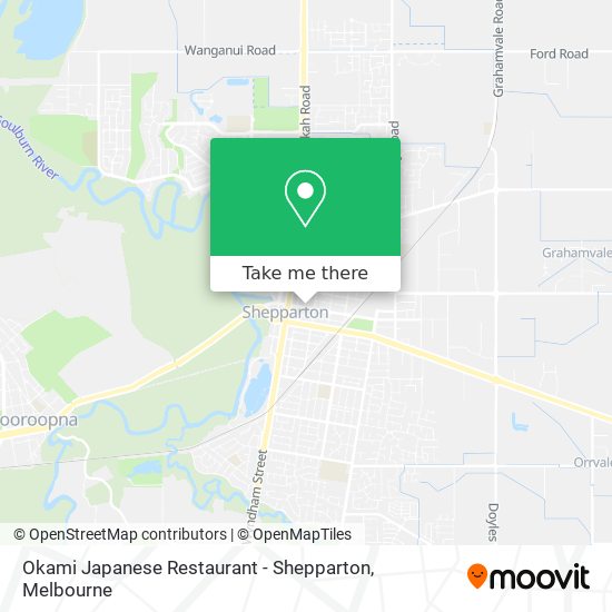 Okami Japanese Restaurant - Shepparton map