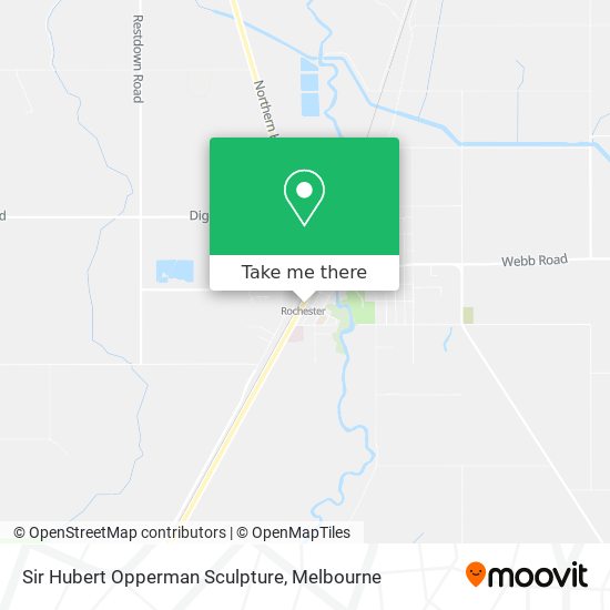 Sir Hubert Opperman Sculpture map
