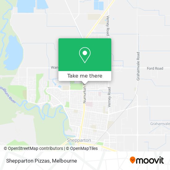 Shepparton Pizzas map