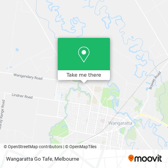 Wangaratta Go Tafe map