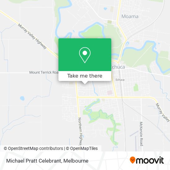 Michael Pratt Celebrant map