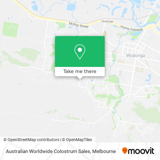 Australian Worldwide Colostrum Sales map