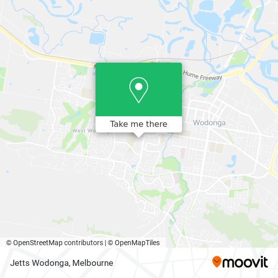 Jetts Wodonga map