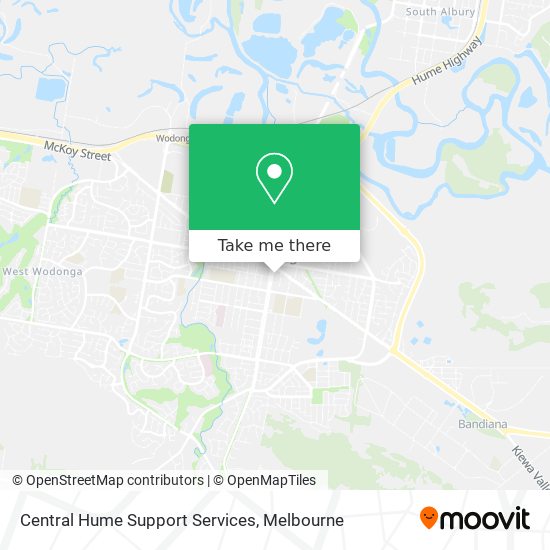 Central Hume Support Services map