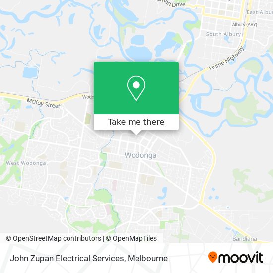 John Zupan Electrical Services map