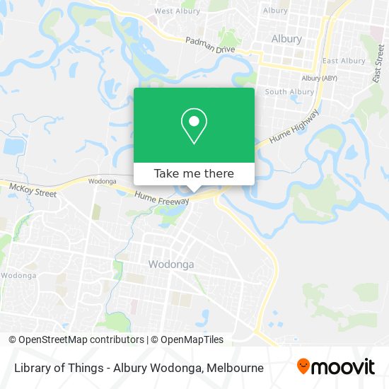 Library of Things - Albury Wodonga map