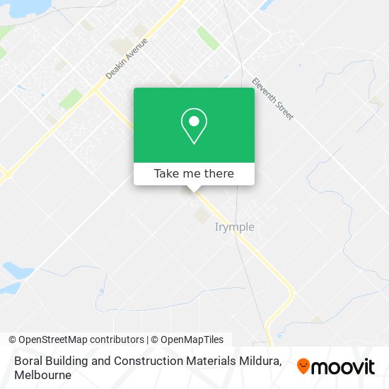 Boral Building and Construction Materials Mildura map