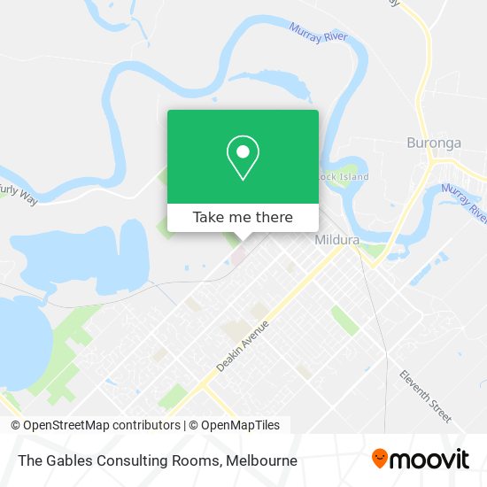 The Gables Consulting Rooms map