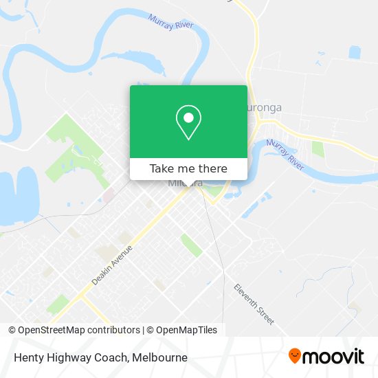 Mapa Henty Highway Coach