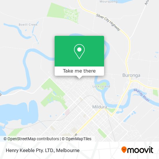 Henry Keeble Pty. LTD. map