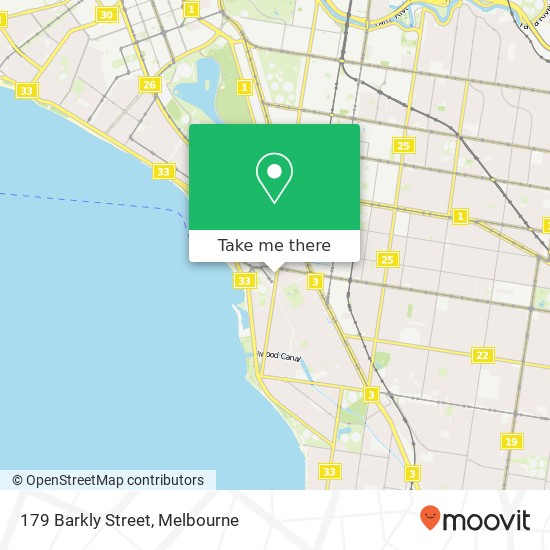 179 Barkly Street map