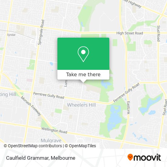 Caulfield Grammar map