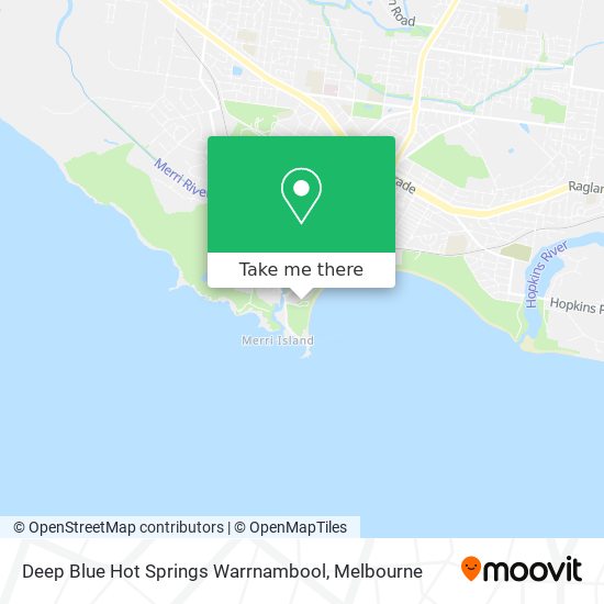 Deep Blue Hot Springs Warrnambool map