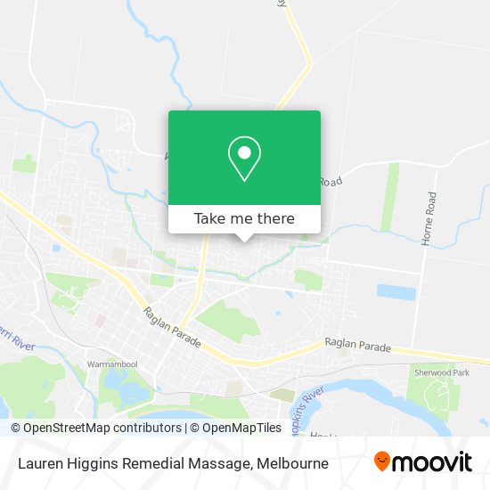 Lauren Higgins Remedial Massage map