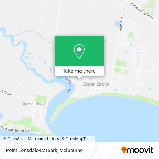 Point Lonsdale-Carpark map