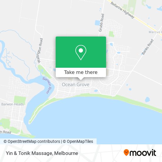 Yin & Tonik Massage map