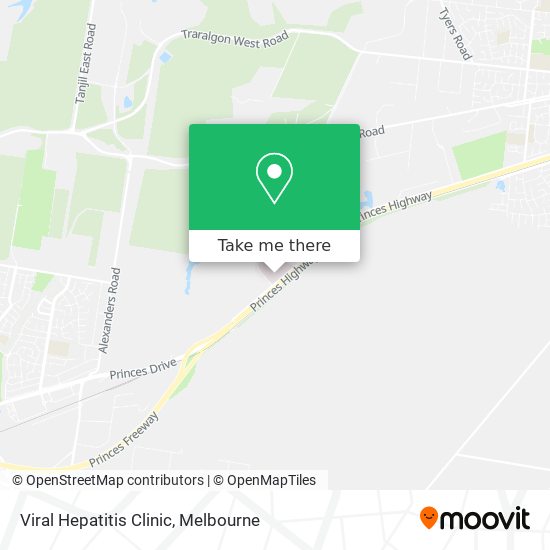 Viral Hepatitis Clinic map