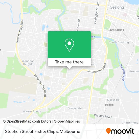 Stephen Street Fish & Chips map