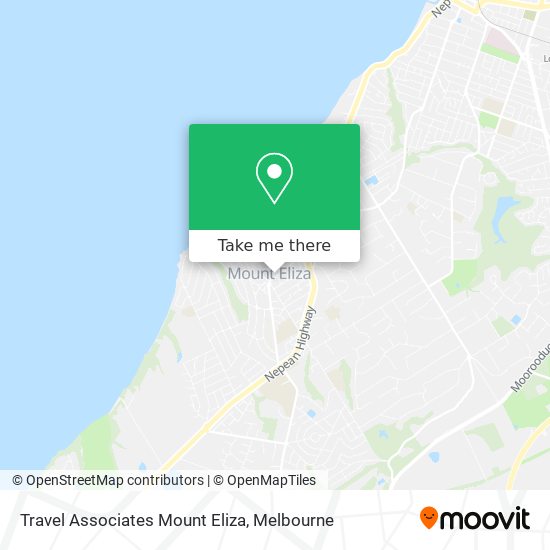 Travel Associates Mount Eliza map