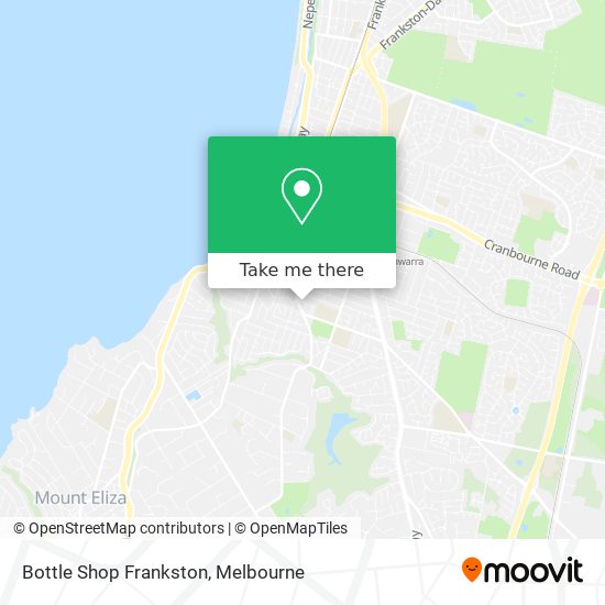 Bottle Shop Frankston map