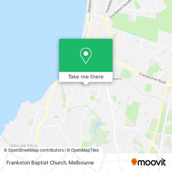 Frankston Baptist Church map