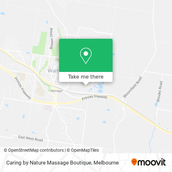 Caring by Nature Massage Boutique map