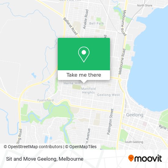 Sit and Move Geelong map