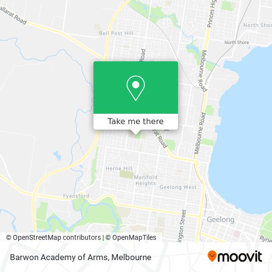 Barwon Academy of Arms map