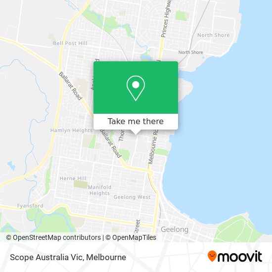 Scope Australia Vic map