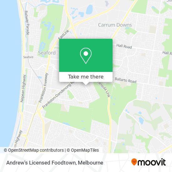 Andrew's Licensed Foodtown map