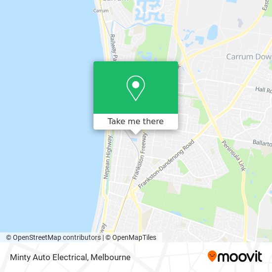 Mapa Minty Auto Electrical