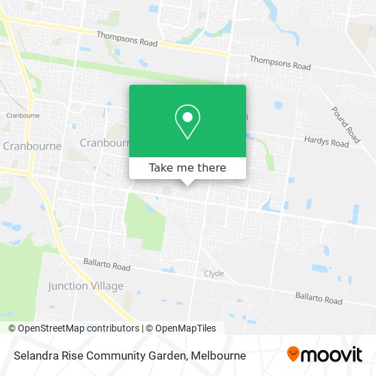 Selandra Rise Community Garden map