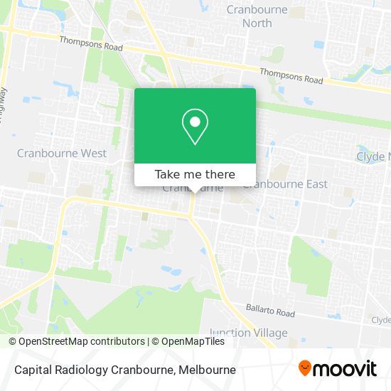 Capital Radiology Cranbourne map