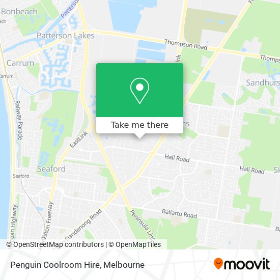 Penguin Coolroom Hire map