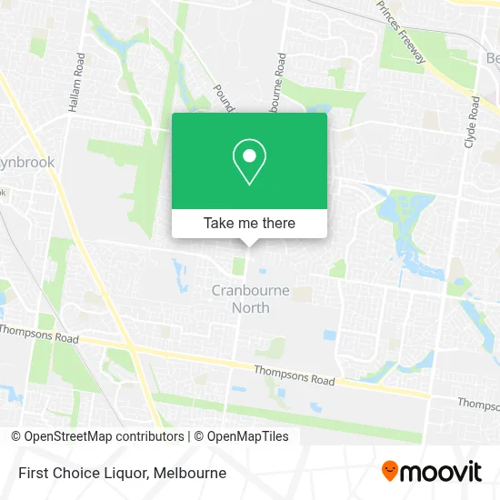 Mapa First Choice Liquor