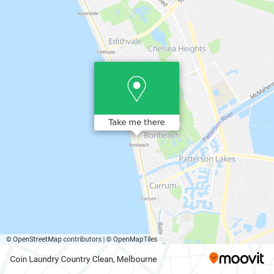 Coin Laundry Country Clean map