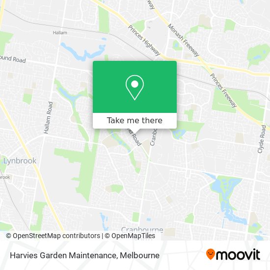 Harvies Garden Maintenance map