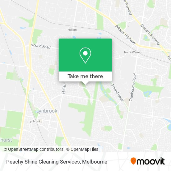 Mapa Peachy Shine Cleaning Services