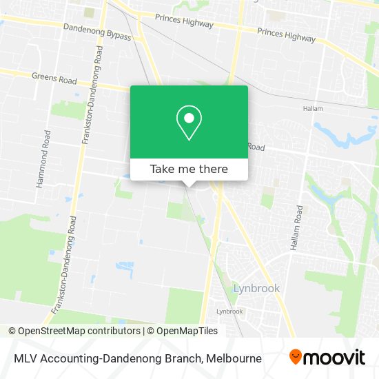 Mapa MLV Accounting-Dandenong Branch